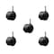 Service Caster 2'' Black Metal Hood Twin Wheel Caster Nylon Wheels Grip Ring Stem, 5PK SCC-GR02S50D-NYS-FB-716X1716-5 - alternate 1